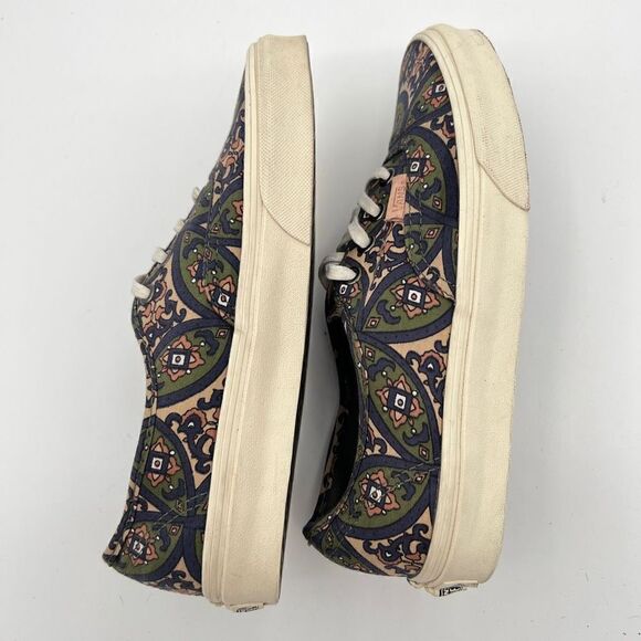 Vans Unisex Olive Night Geometric Paisley Women’s 7.5 Men’s 6 Flat Lace Up - Picture 5 of 8